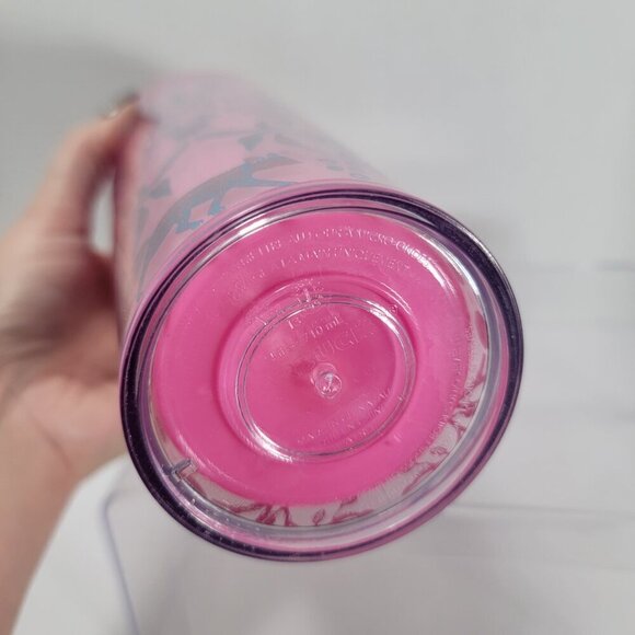 Starbucks 2022 Holiday ‘Woodland Lace Color Change’ Pink Red Tumbler 24oz Venti - Picture 5 of 5